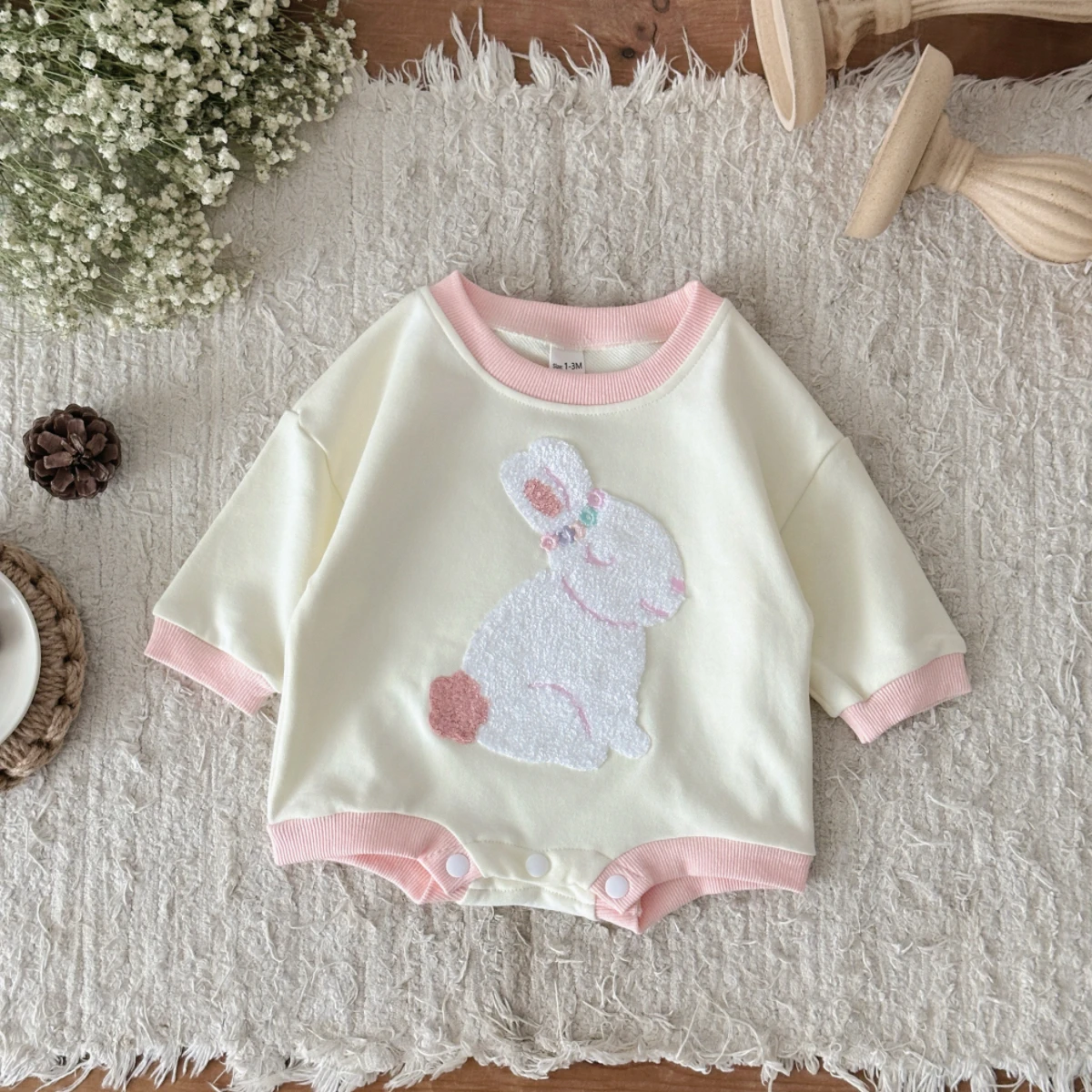 Uroczy kombinezon dla noworodk – Newborn Baby Girl Romper Floral recenzja i cena
