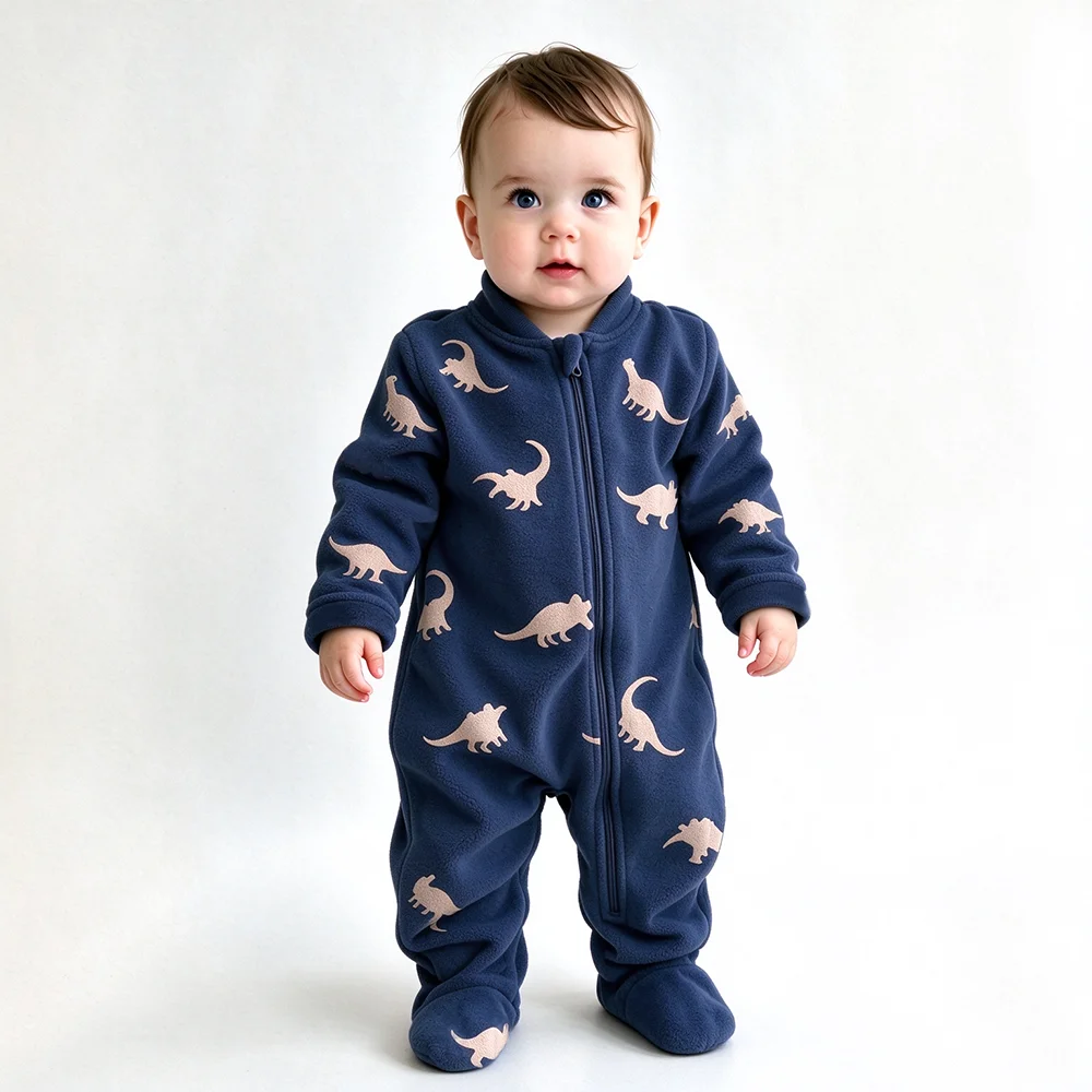 Miękki, ciepły kombinezon dla  – Cotton Baby Onesies Zipper recenzja i cena