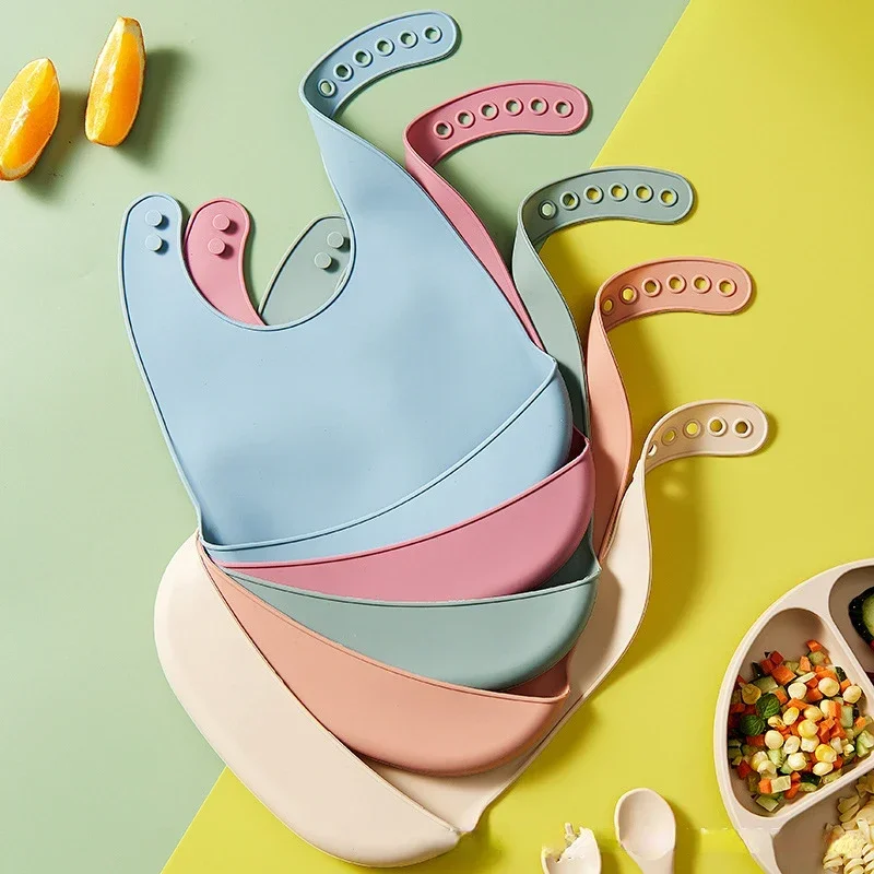 1 sztuka – jednokolorowe silik – Waterproof Baby Bibs Silicone recenzja i cena