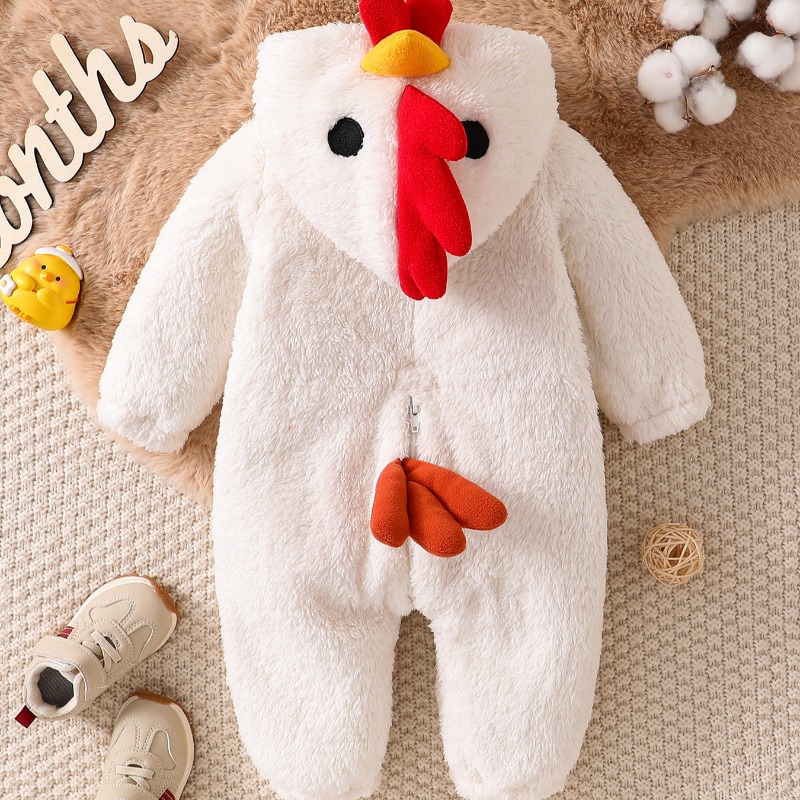 Biały kombinezon z kapturem dl – Cotton Baby Onesies Zipper recenzja i cena